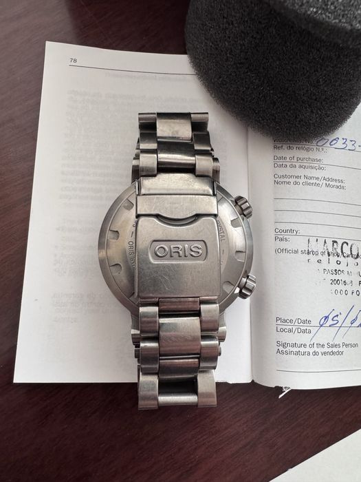 Relogio Oris divers titanium