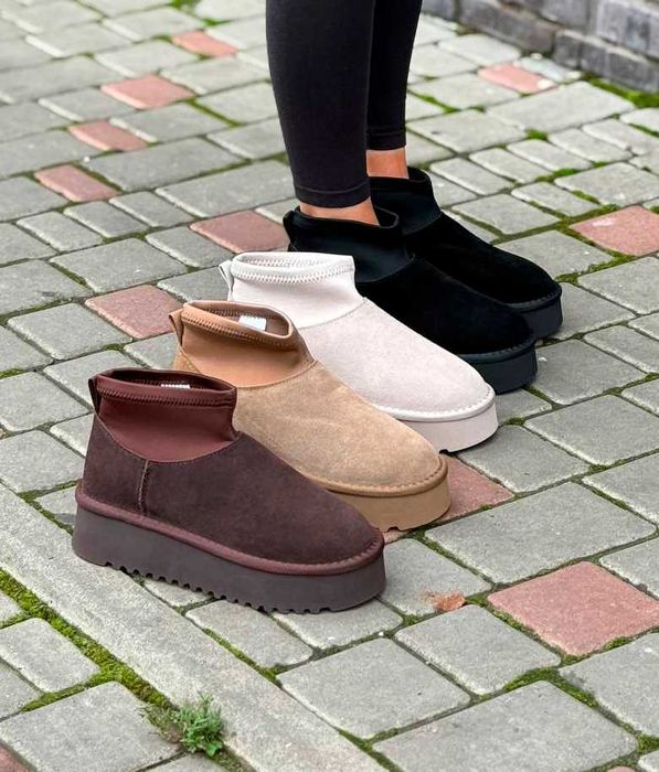 Угги жіночі зимові (36-41) Уггі в стилі UGG Classic Mini Dipper Уги