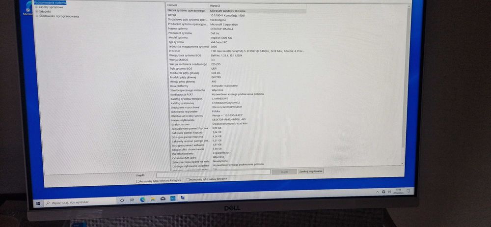 Komputer AiO DELL INSPIRON 5400