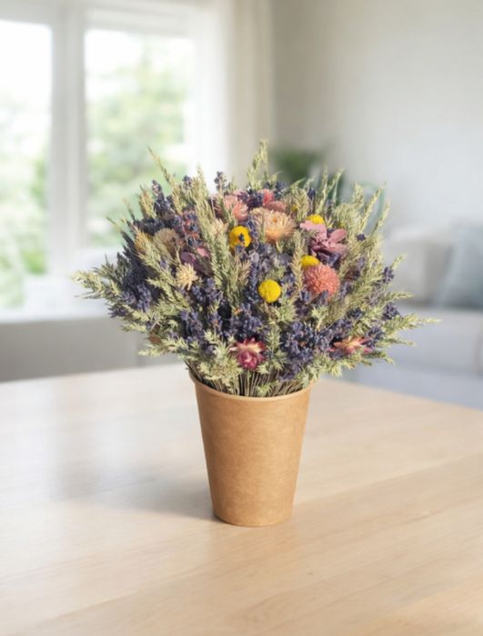 Композиція з натуральних сухоцвітів. Букет. Подарунок. Еко стиль.