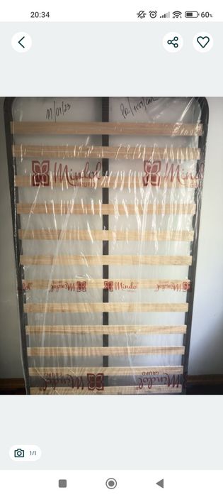 PACK cama solteiro ( colchão Emma + estrato+ almofada Emma)