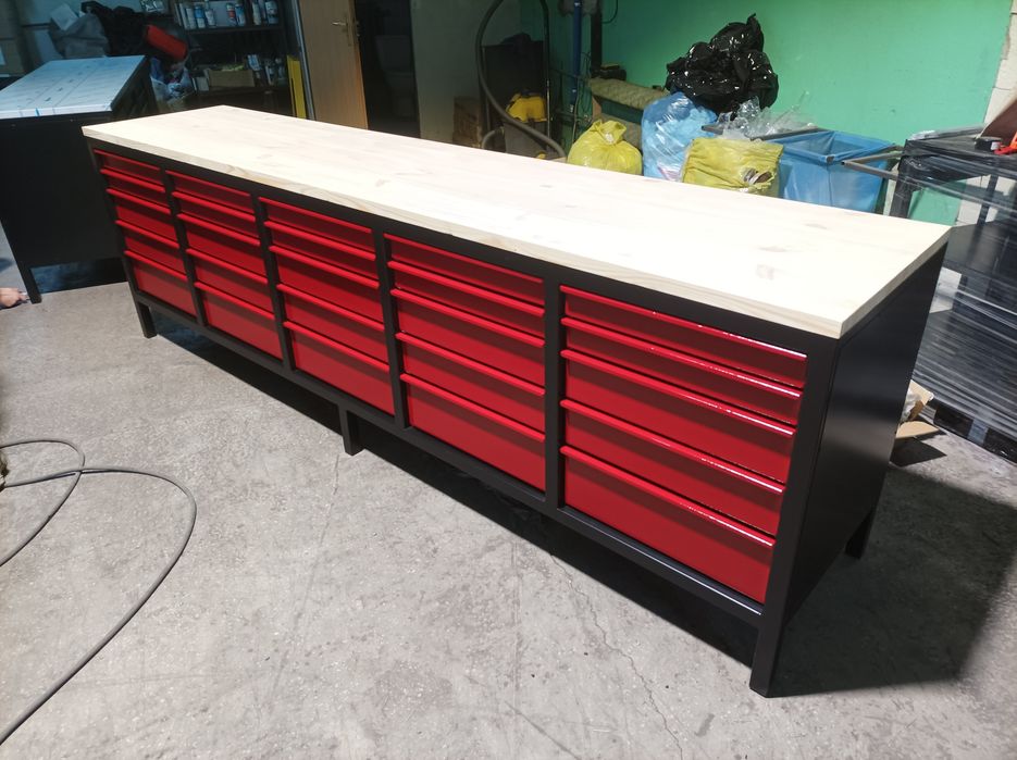 Stół warsztatowy metalowy ciężki 300x60