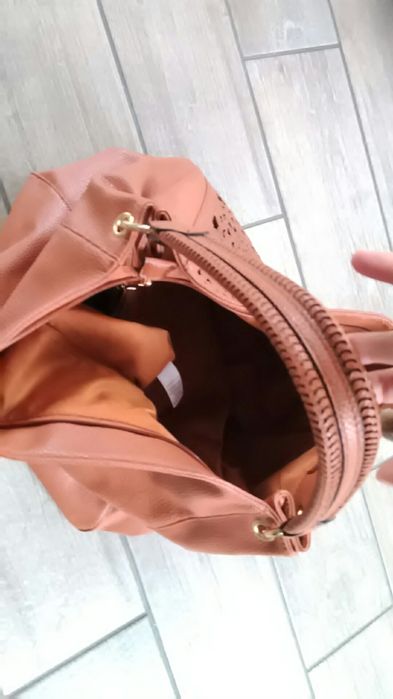 Nowa kolor toffi złoty torebka Tu