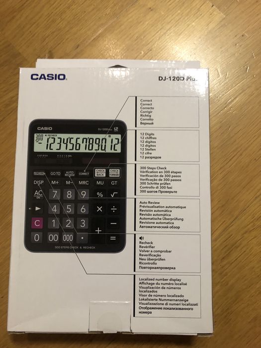 Casio Kalkulator Biurowy DJ-120DPlus Nowy