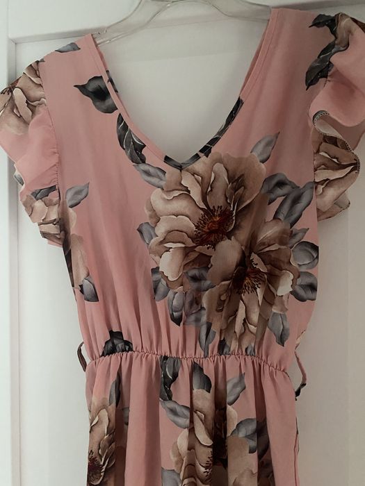 Sukienka maxi w kwiaty na lato s/m