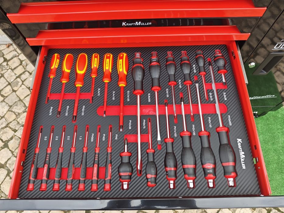 Carrinho de ferramentas Kraft Muller 7/7 cheias XXL Top