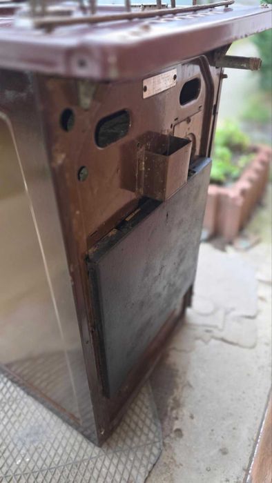 Плита газовая "Электа" 4-х камфорная. коричневая рабочая !