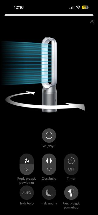 Dyson Purifier Cool Formaldehyde TP09 oczyszczacz i wentylator