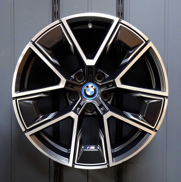Felgi 18" BMW M-Power Styl M858 Czarne Bicolor BMW 4 G22 G26 i4 BMW 3 G20 G21 Et36 5x112 Oryginał Aerodynamic KRIMS Opony Felgi Lubań