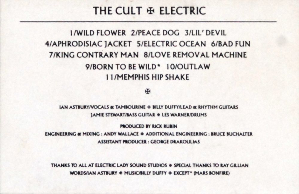 The Cult - Electric (kaseta) BDB