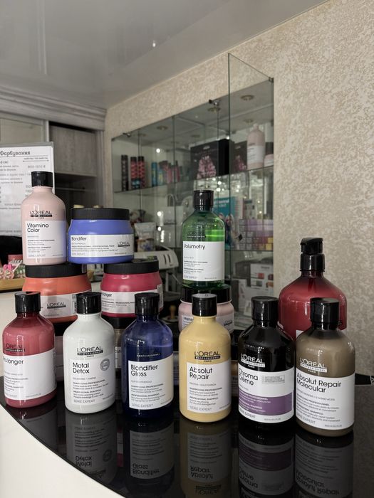 Шампунь та маска обєм 300 ml / 500/ 1500 мл Професійний Лореаль Loreal