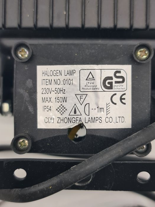 Projector de halogéneo 8x12cm 150W