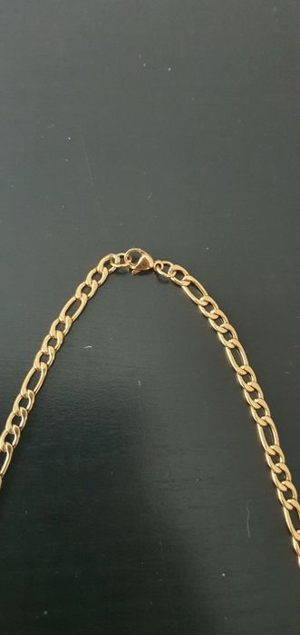 Fio ouro laminado (não é ouro puro)18k malha 3x1 4.5mm