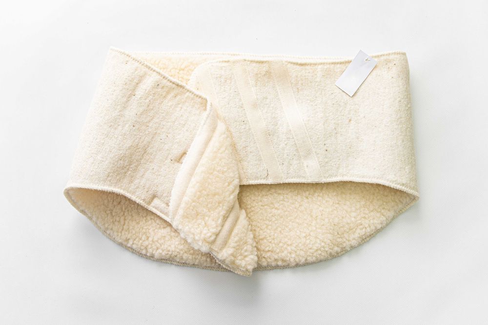 Pas elastyczny L ocieplacz plecy nerki, gruba wełna! merynos