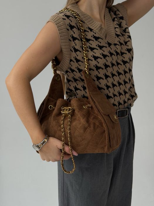 Сумка шанель 25 Small Handbag жіноча замшева