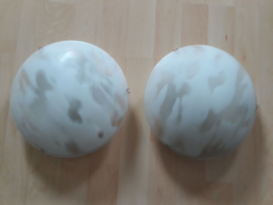 Скляна люстра-плафон