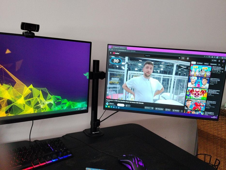 Setup completo para jogos/stream