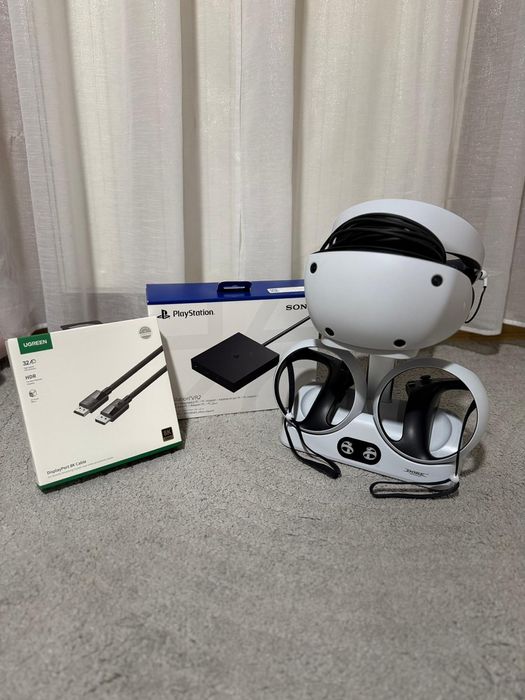 Gogle PSVR2 + stacja + adapter PC + dp