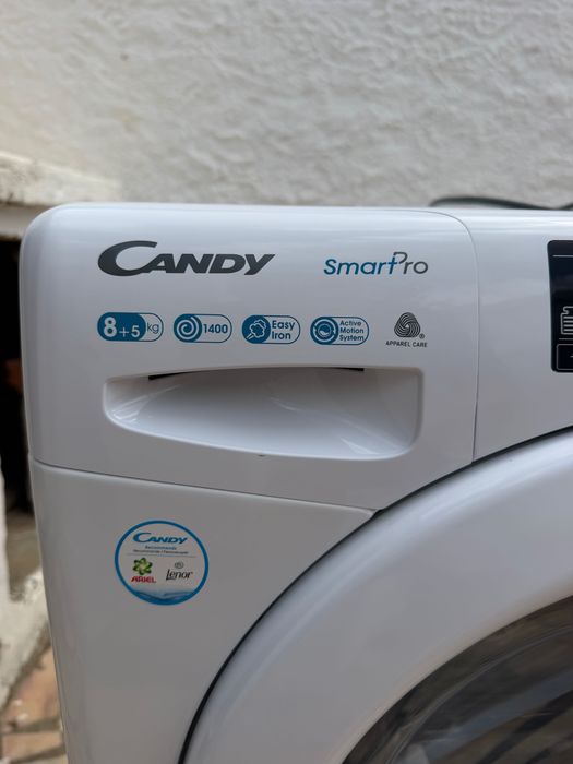 Máquina de Lavar e Secar Roupa Candy 8/5 kg 1400 rpm Wi-Fi (CSOW 4855TWE/1-S)