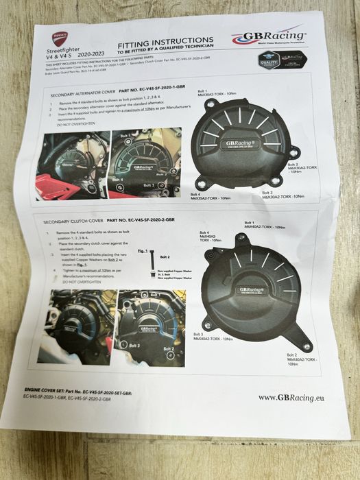 Osłona silnika Ducati streetfighter V4/V4S