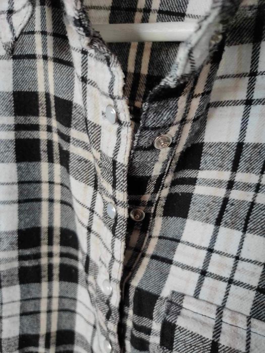 Koszula w krate crop top