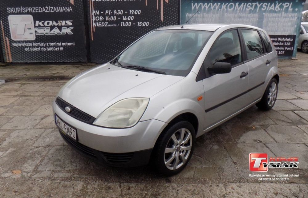 Ford Fiesta !! ŚRÓDMIEŚCIE !! 1.4 Diesel (68KM), 2004r.! KOMIS TYSIAK