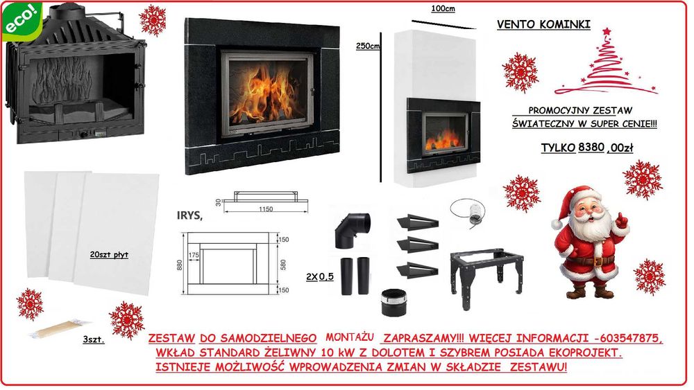 Kominek z montażem