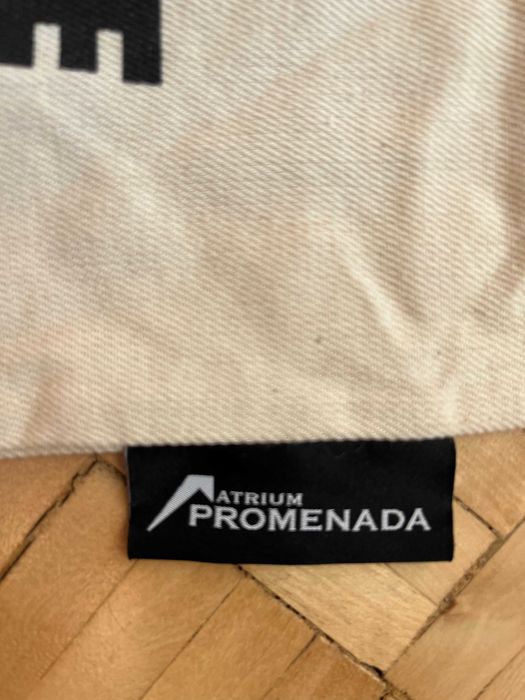 Biała z bawełny wielorazowa torba ekotorba na zakupy nowa