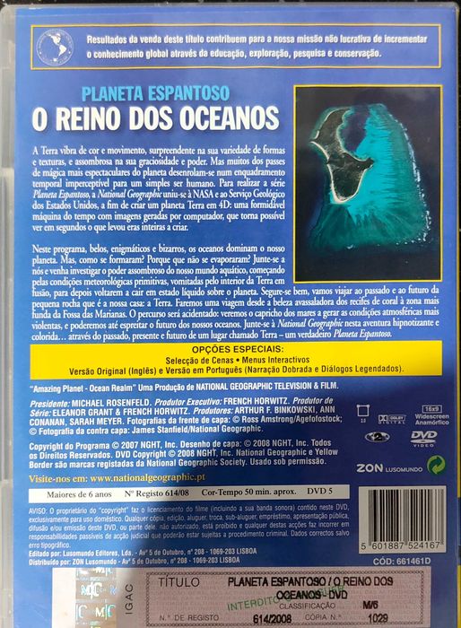 Loja 2 -DVD - National Geographic- O Reino dos Oceanos