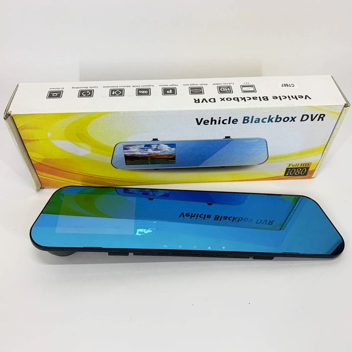 Автомобільний відеореєстратор, дзеркало DVR CT-607 дисплей 4.3 дюйми,