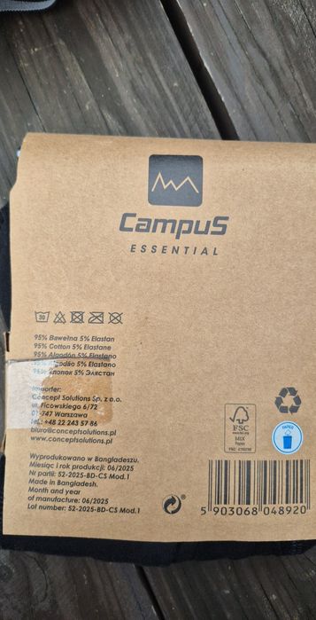 Campus bokserki męskie dwupak czarne XL Nowe