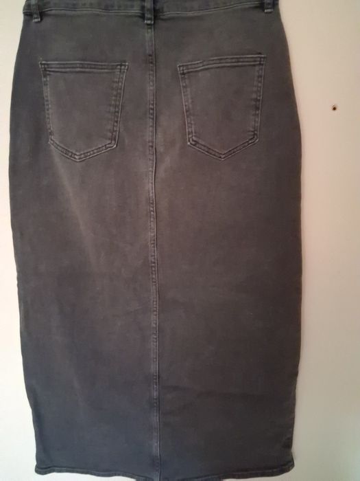 Spódnica jeansowa maxi Hush rozm 38/40, 99%bawełny hippie alternative