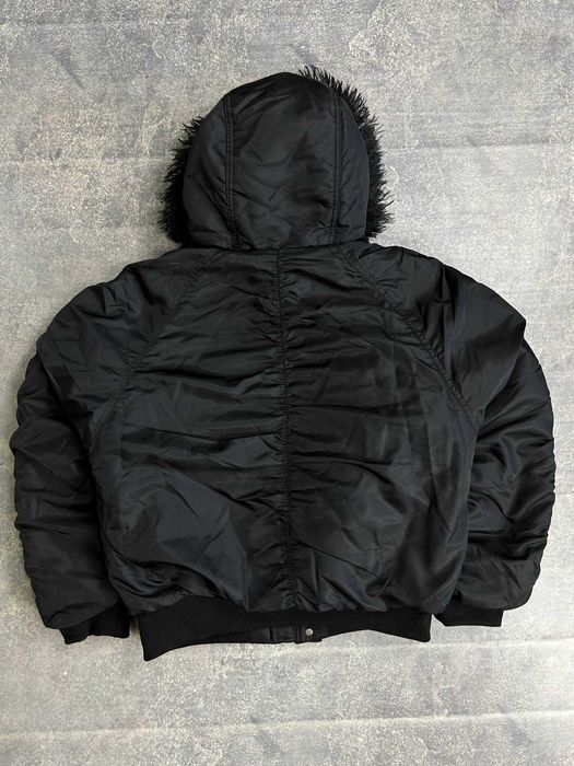 NO FAITH STUDIOS NFS jacket куртка бомбер Аляска чорна капюшон хутро