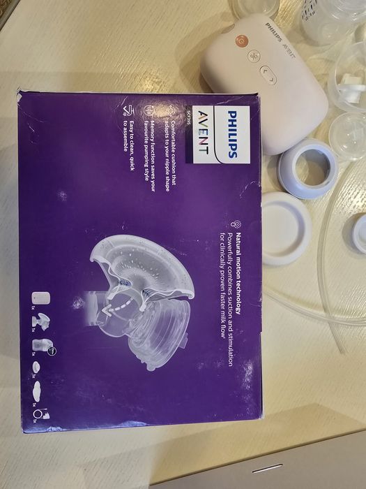 Молоковідсмоктувач Philips Avent SCF395/11 + прокладки для грудей