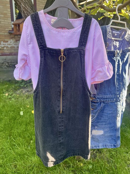 Шикарні комплекти блузка + комбінезон на дівчинку 6-7 років 116-122