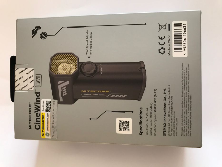 Wentylator Nitecore CW20 Wydmuch Powietrza