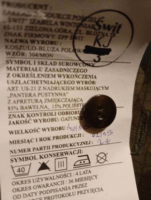 Koszula moro polskie barwy