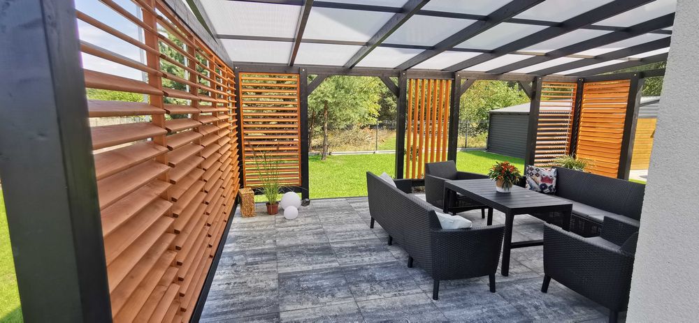 zadaszenie tarasu pergola wiata poliwęglan taras weranda