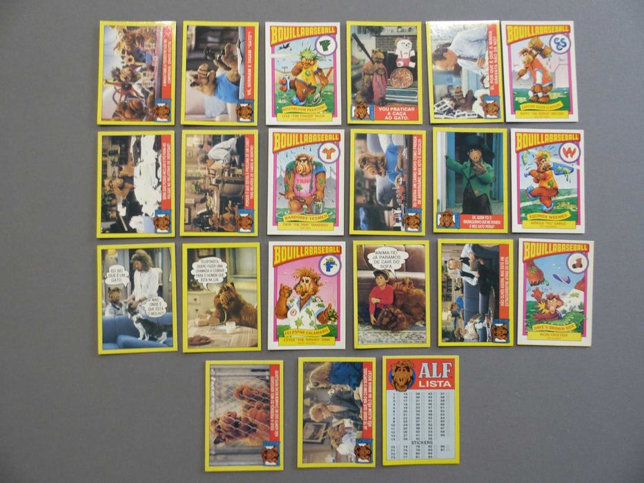 Calendários e Stickers ALF, Colecção Completa