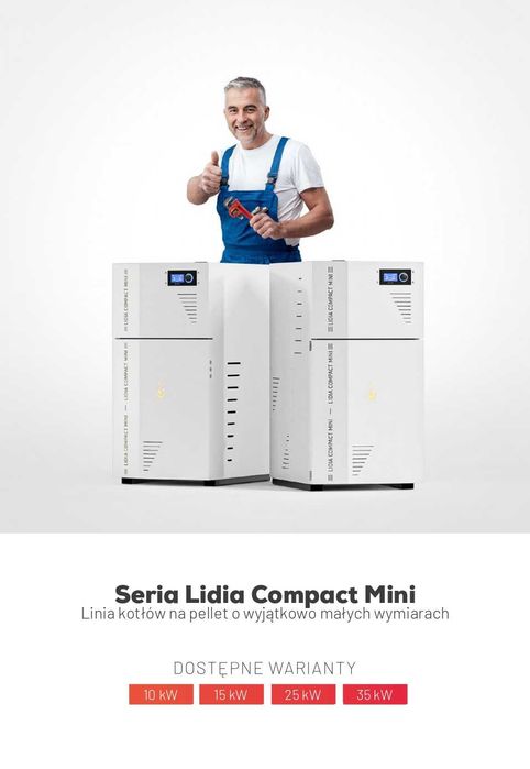Kocioł Lidia Compact Mini 10kW montaż prefinansowanie 100% Raty
