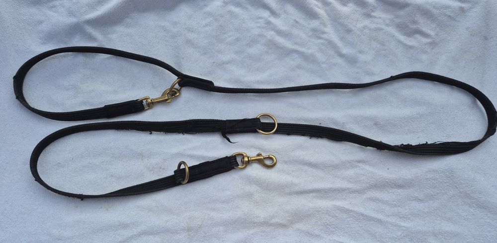 Smycz dla psa K9 Profi 220cm taśma antypoślizgowa  przepinana  (1)