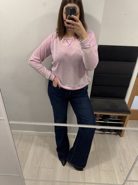 Różowa bluza oversize ombre 46