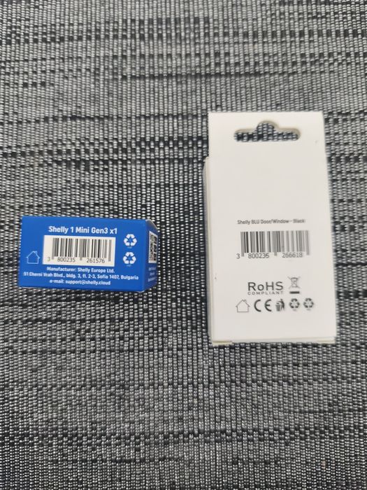 Conjunto Shelly Door/Window + Shelly 1 mini