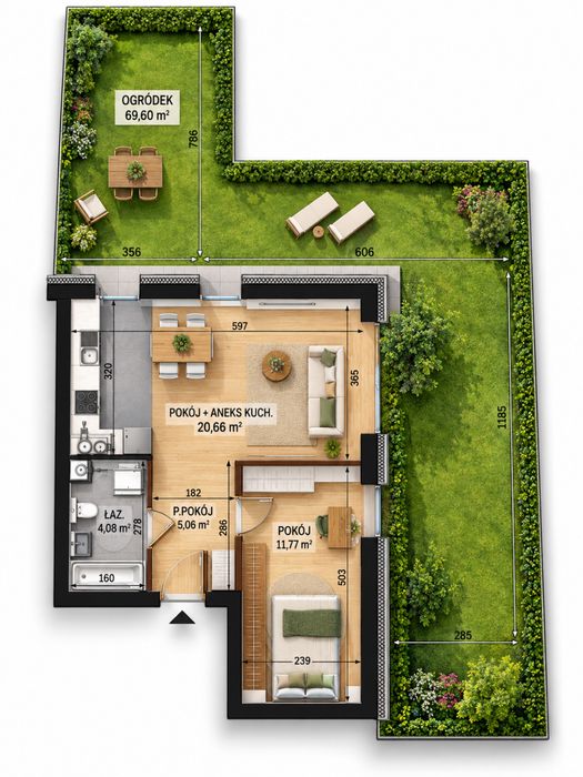 Wyjątkowe mieszkanie 41,57 m² | wysokość 3,20 m | duży taras | miejsce postojowe + komórka
