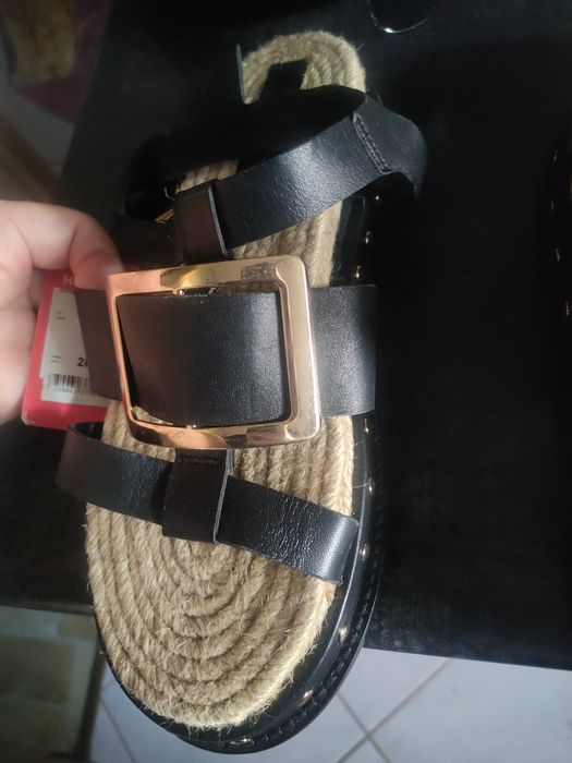 Buty, sandały czarne