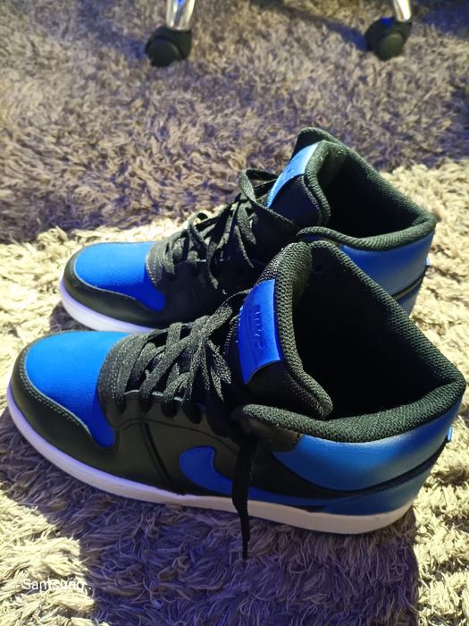 Tenis nike ebernon mid azul e preto 42.5/43