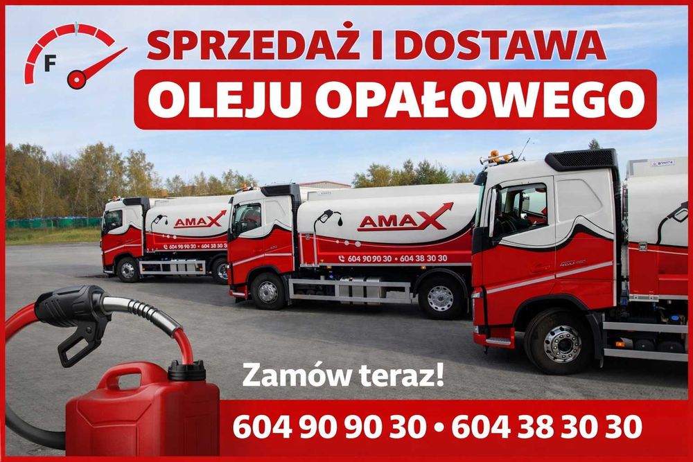Olej opałowy, opał dostawa małopolska, śląsk AMAX