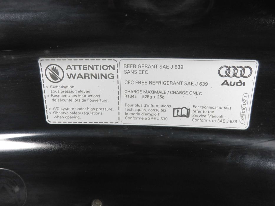 AUDI A3 8P LIFT 08-13 Maska Pokrywa Silnika Kolor LY9B