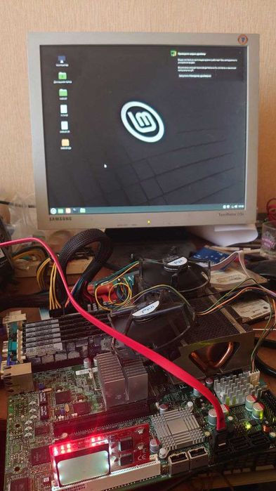 Серверный комплект Supermicro X7DCA, 2X IntelXeon E5450 (8 ядер), 24GB