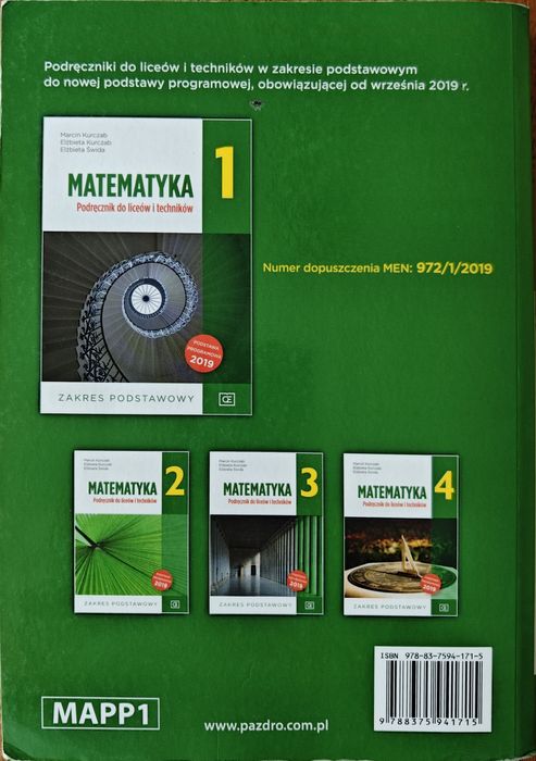 Matematyka 1 podręcznik podstawowy